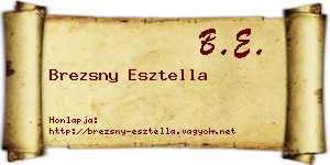 Brezsny Esztella névjegykártya